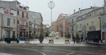 Nevica di nuovo sulla città di San Giovanni Rotondo