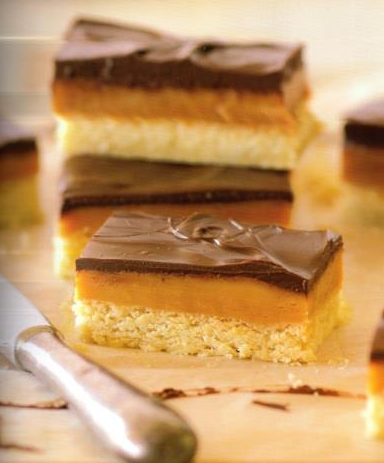 Ricette: Barrette al caramello e cioccolato
