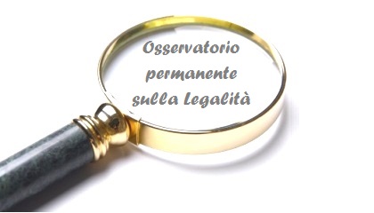 Nasce l’Osservatorio Permanente sulla Legalità