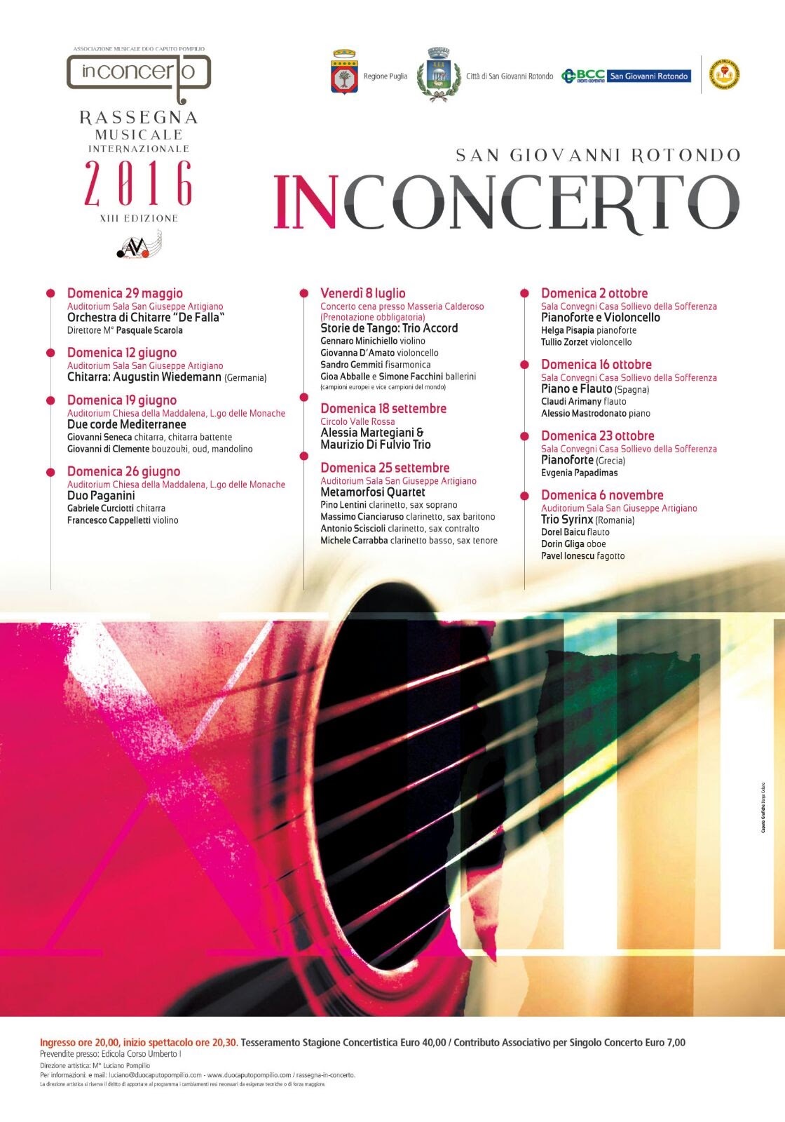 In concerto 2016