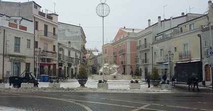 Nevica di nuovo sulla città di San Giovanni Rotondo