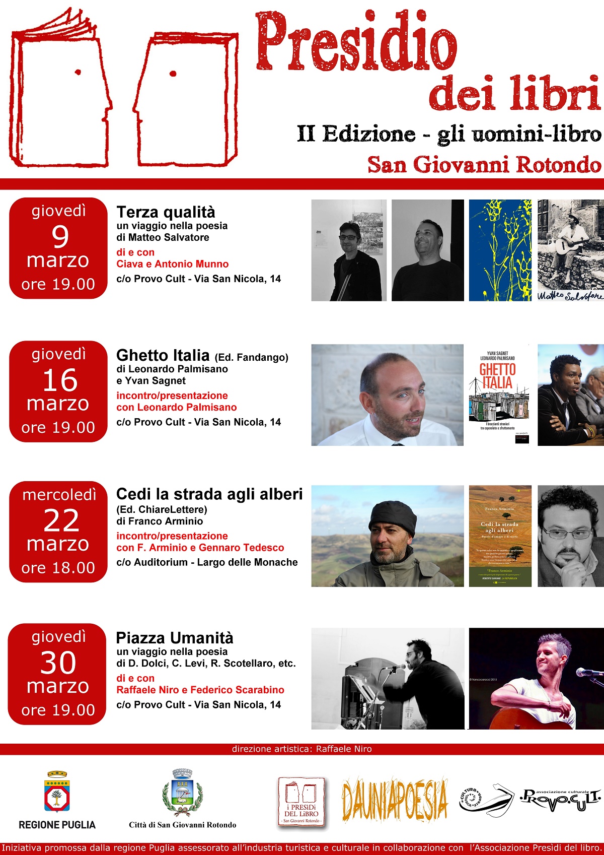 II edizione Presidio del libro - gli uomini-libro - locandina
