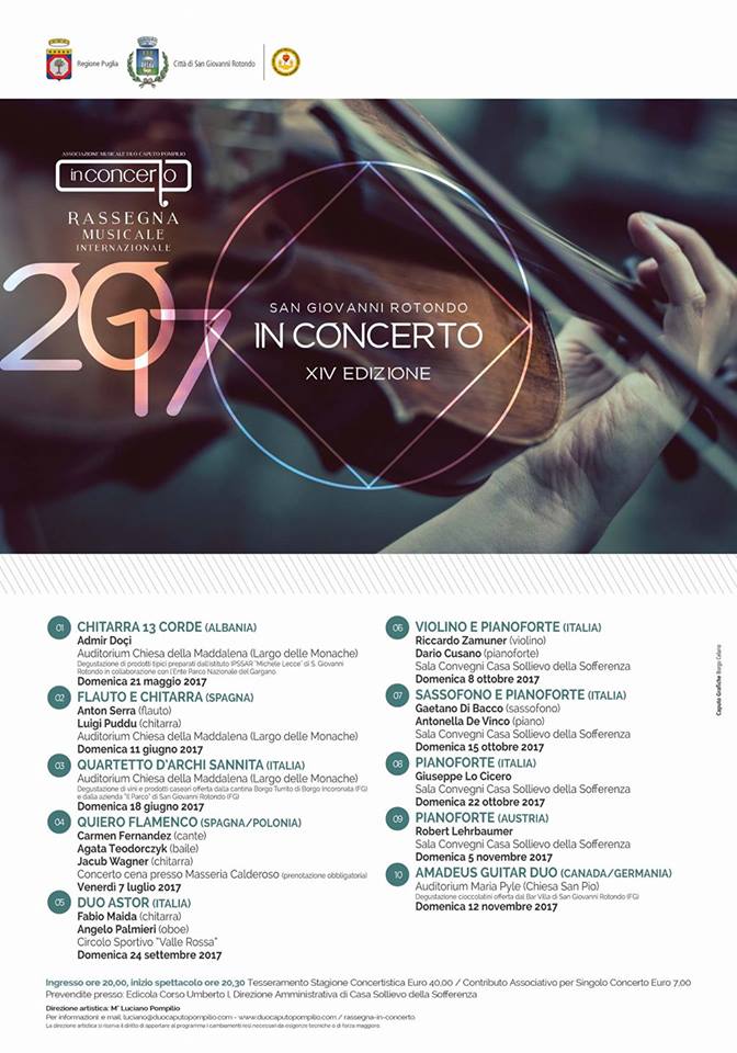 InConcerto 2017 - locandina