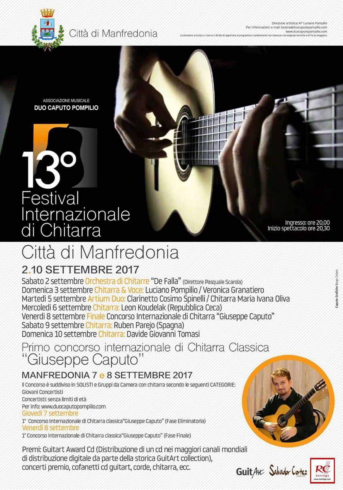 13° Festival Internazionale di Chitarra Classica - I Concorso Internazionale di Chitarra “Giuseppe Caputo”