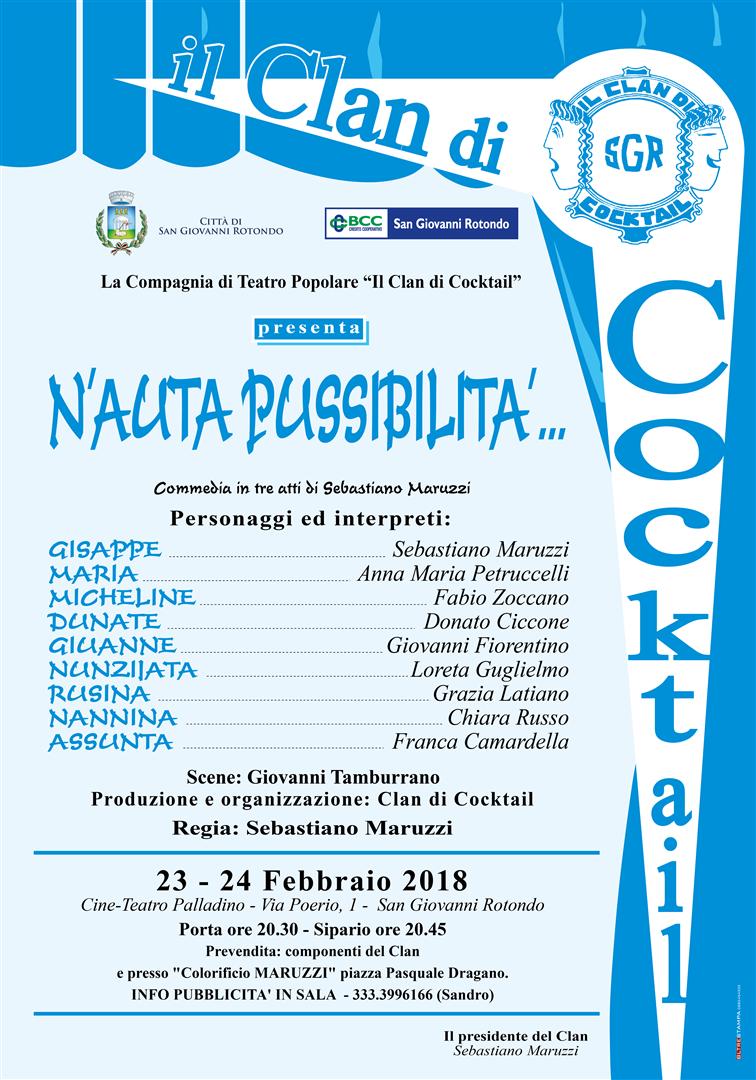 N'auta pussibiltà - Clan di Cocktail - locandina