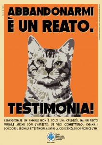 ENPA - Abbandonarmi è un reato! Testimonia - gatto