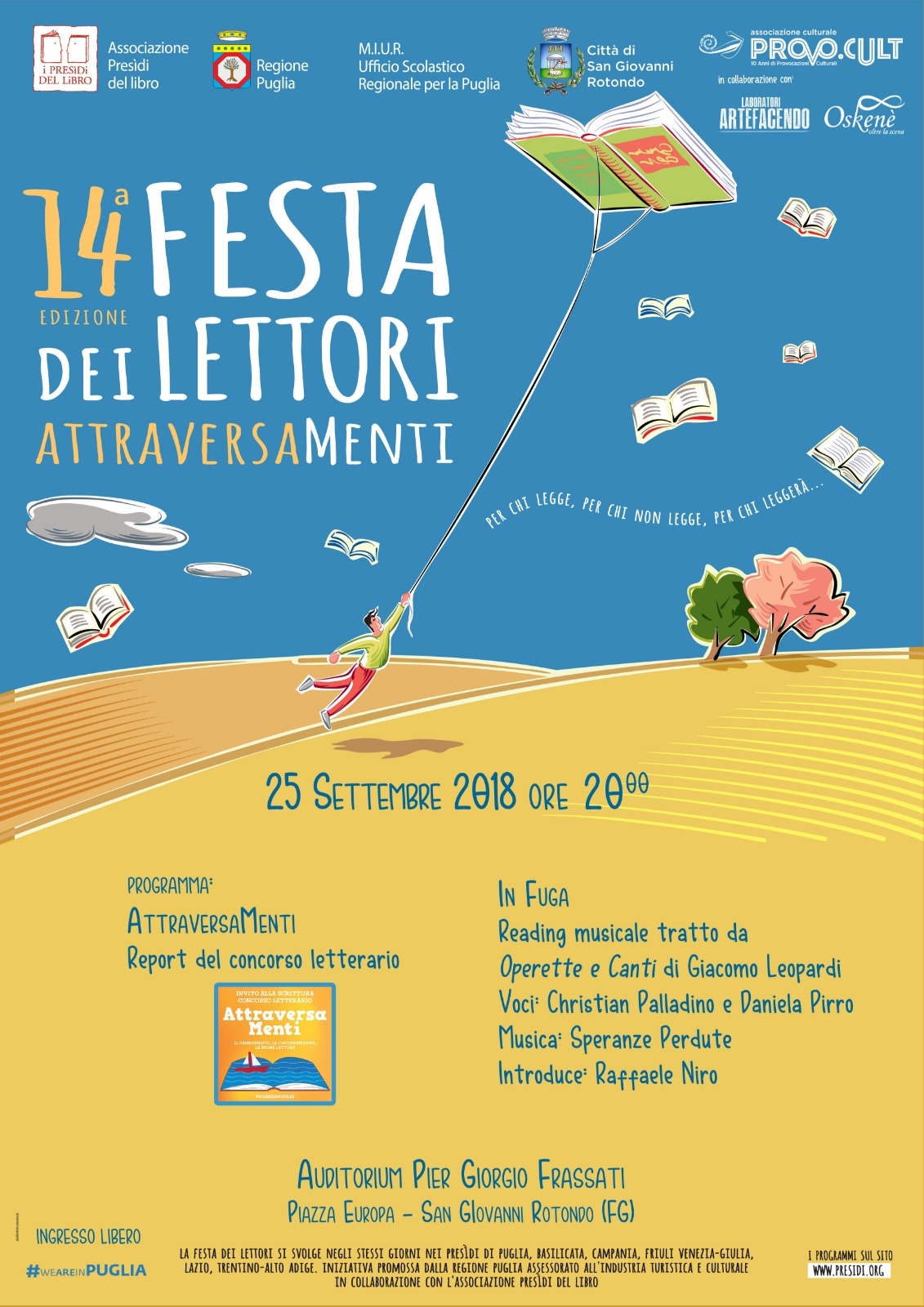 14ª edizione della Festa dei Lettori - locandina