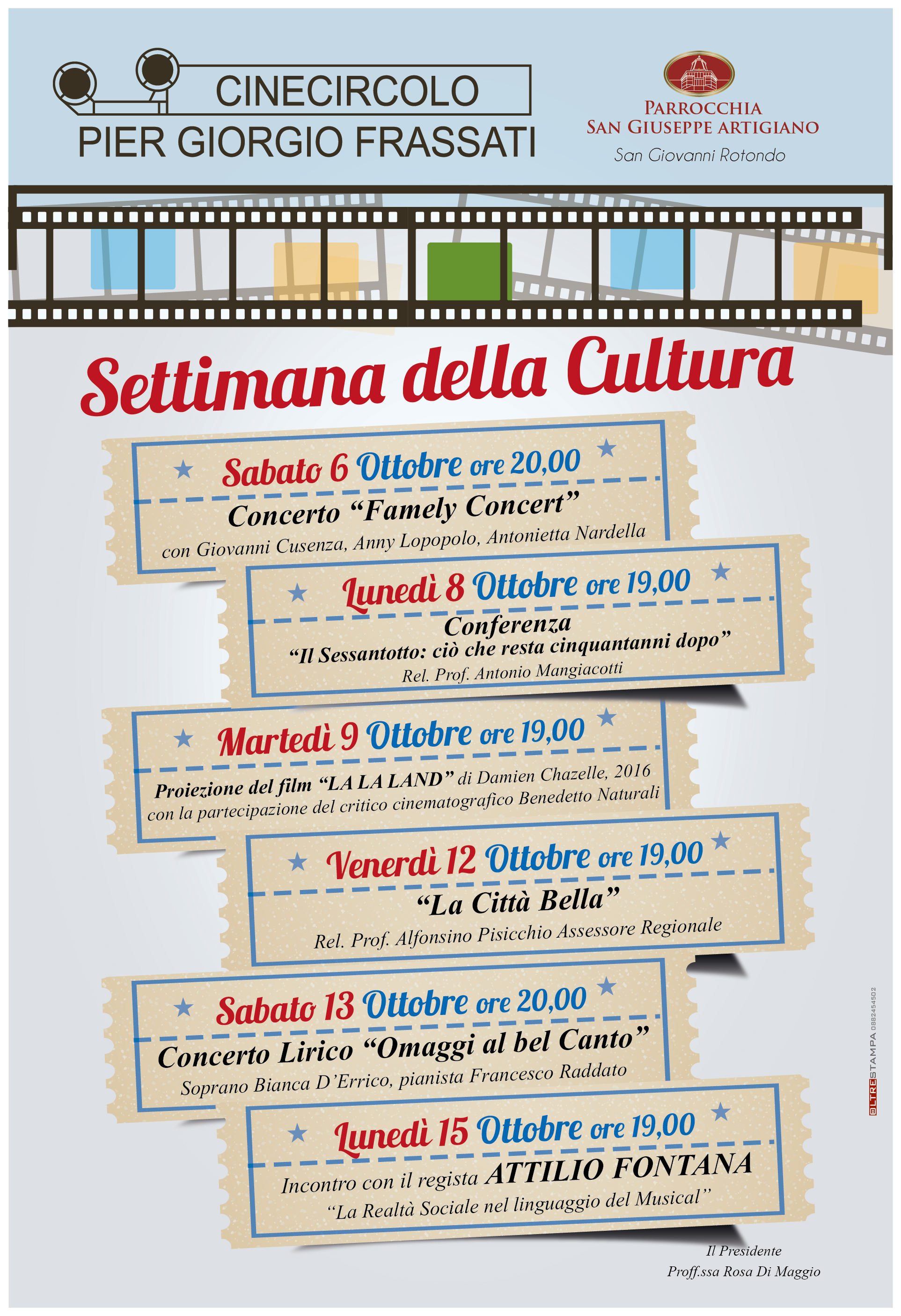 Settimana della Cultura - Cinecircolo Pier Giorgio Frassati - locandina