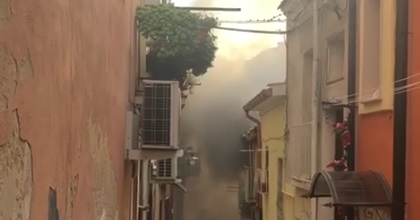 +++ULTIM’ORA+++Abitazione a fuoco nel centro storico
