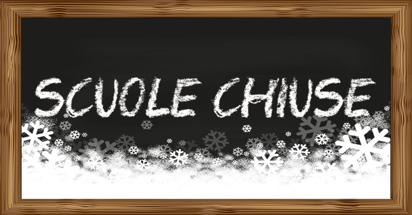 Domani scuole chiuse