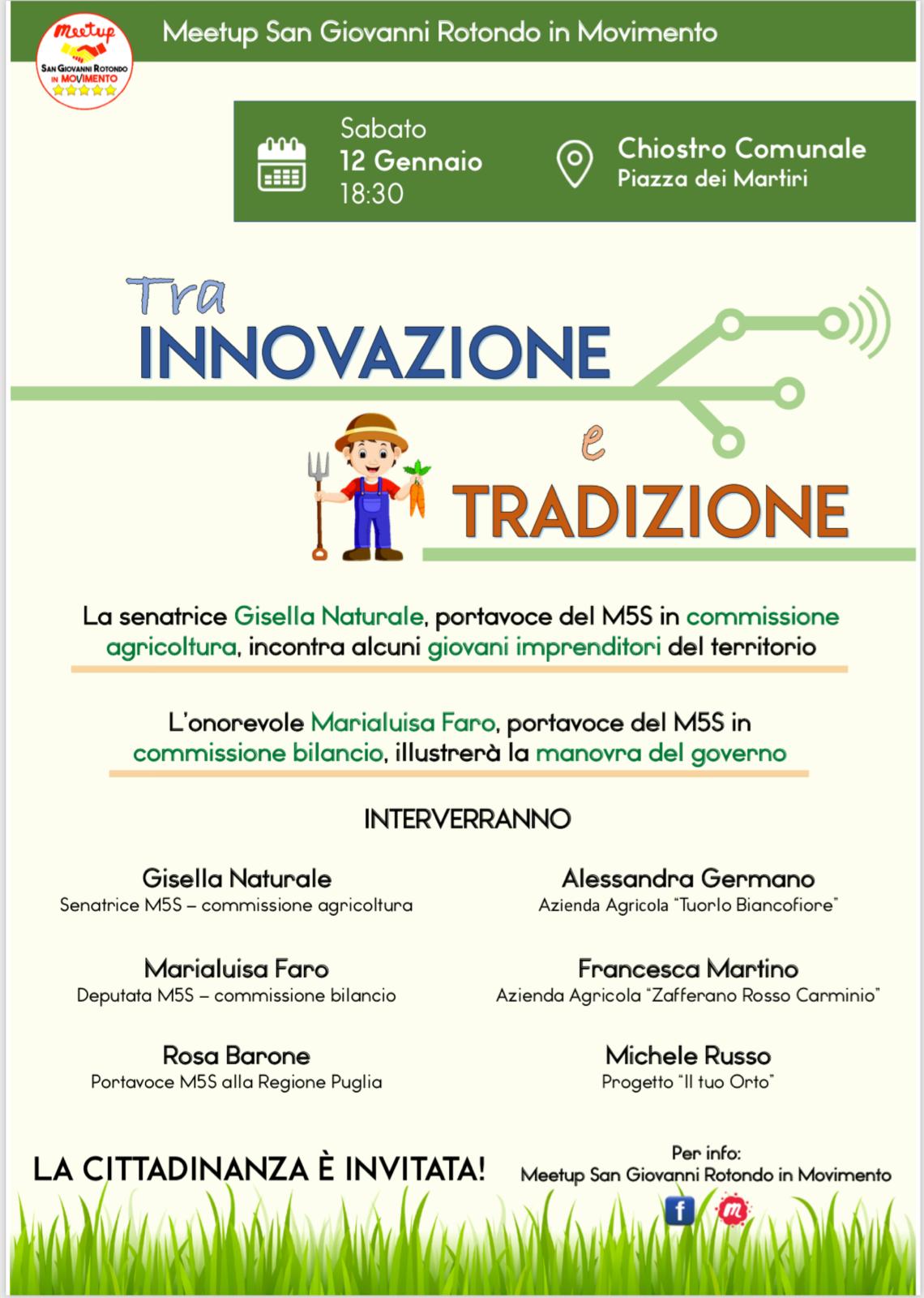 Tra innovazione e tradizione - locandina