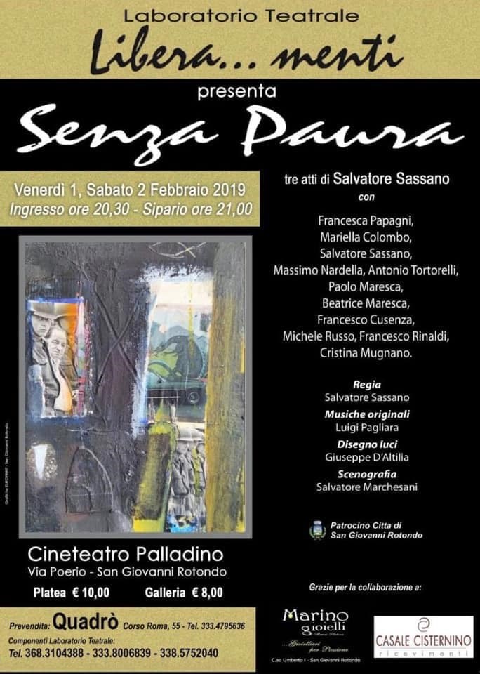 “Senza paura” - locandina