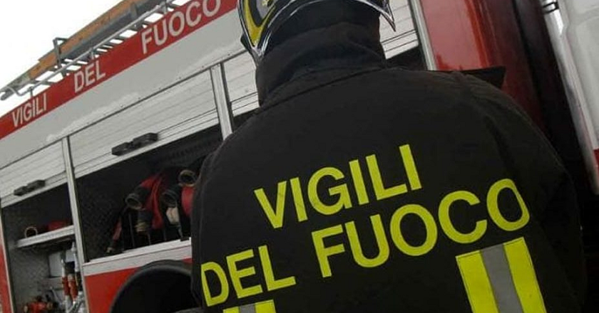Appartamento a fuoco nella notte
