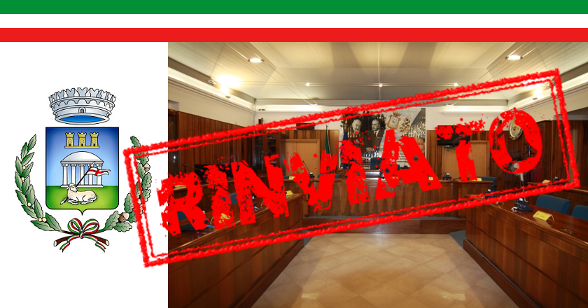 Rinvio Consiglio Comunale e Question Time