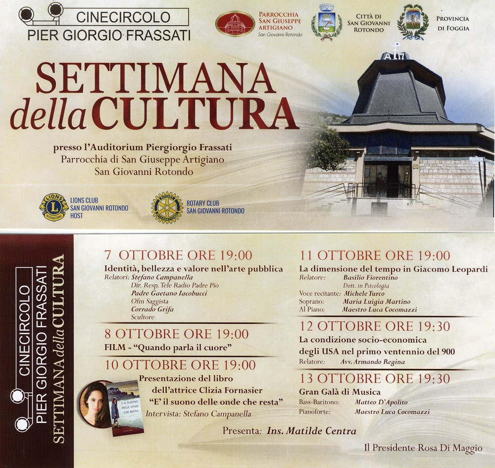 Settimana della Cultura - locandina