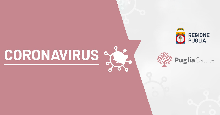 Coronavirus: attivata sezione sul portale Regione Puglia