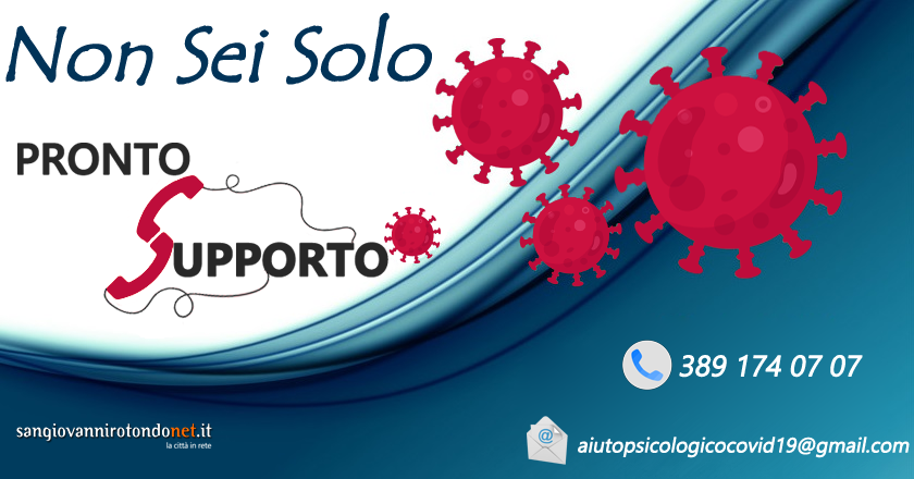 Non sei solo – Pronto supporto… incontri online