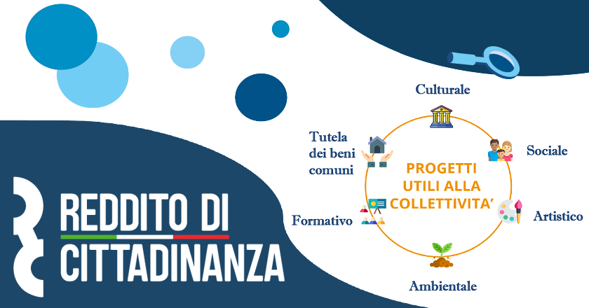 Reddito di Cittadinanza e Progetti Utili alla Collettività
