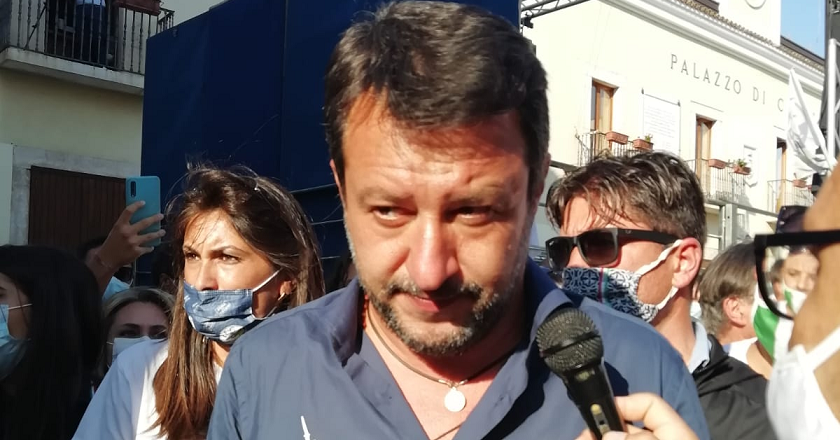 La tappa di Matteo Salvini a San Giovanni Rotondo