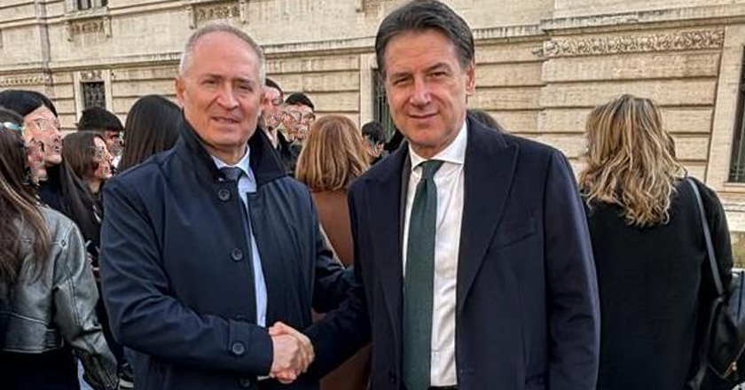 Giuseppe Conte a San Giovanni Rotondo a sostegno di Filippo Barbano
