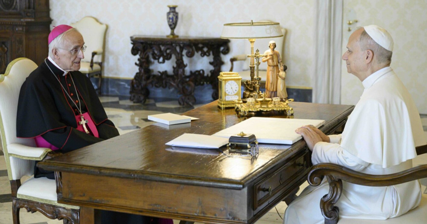 Monsignor D’Ambrosio in udienza da Papa Leone