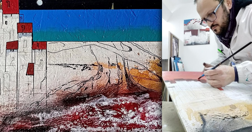 “Paesaggio onirico fra cielo e terra” di Salvatore Marchesani alla Biennale di Messina