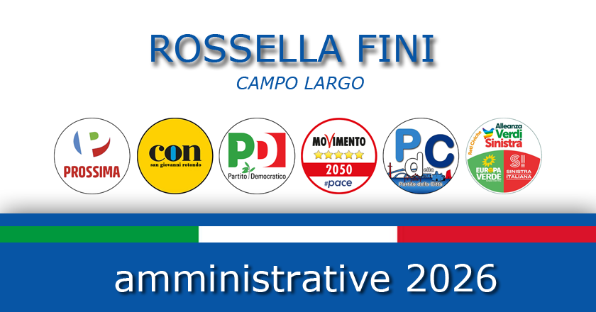 Amministrative 2026: Rossella Fini sarà la candidata sindaco del Campo Largo